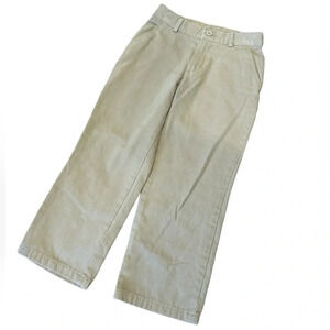 Arrow USA 1851 Boys Khaki Chino Pants Flat Front Dress Slacks Size 6